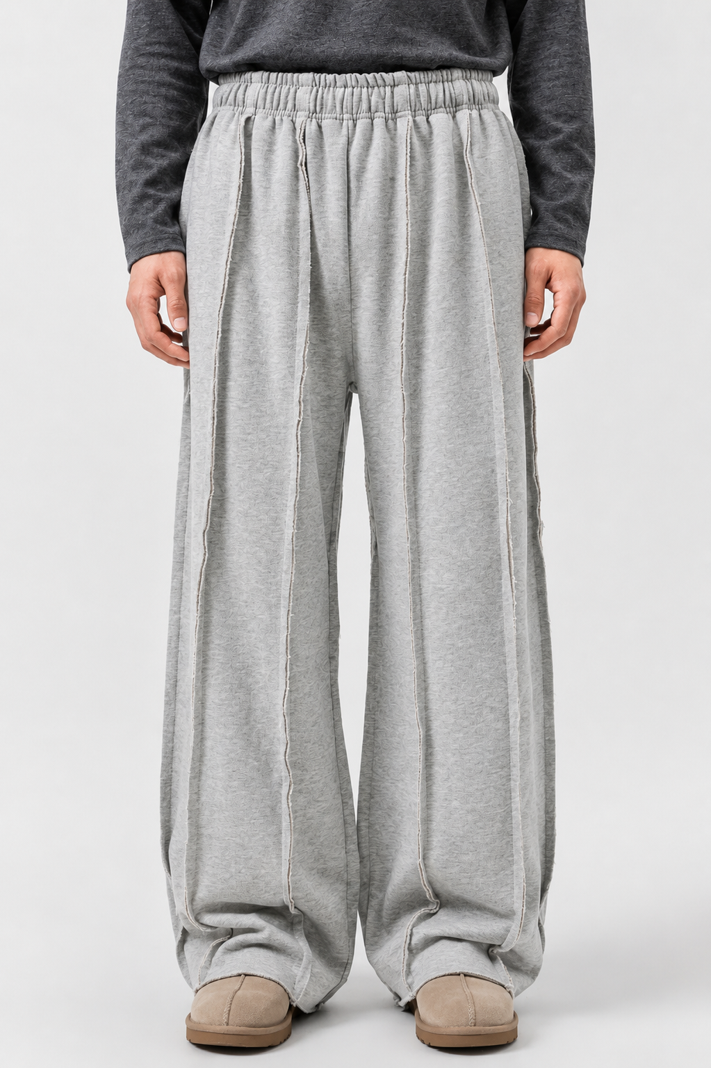 Exposed Seam Sweatpants – Raw Hem Streetwear Joggers