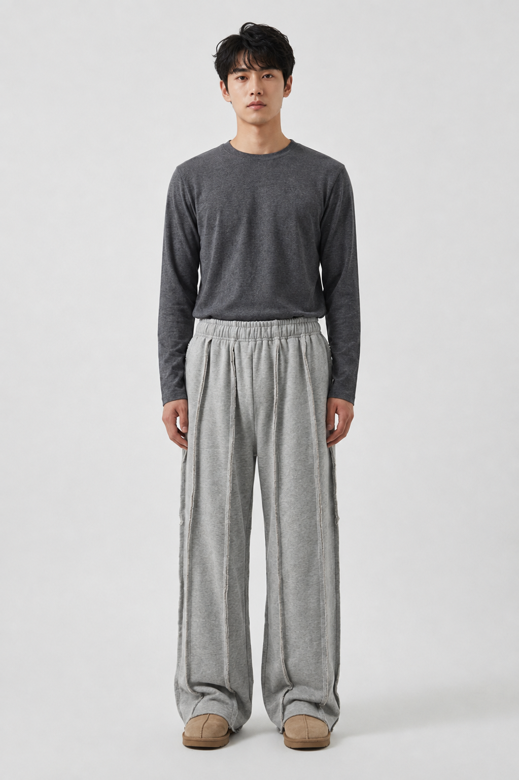 Exposed Seam Sweatpants – Raw Hem Streetwear Joggers