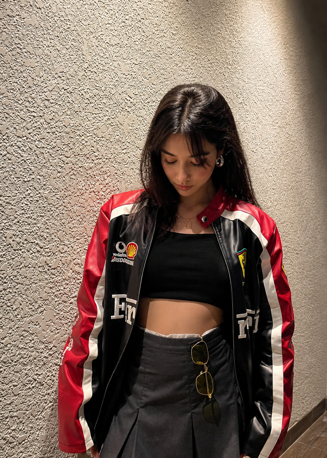 ferrari Racing Leather Jacket----Vanzi F1 Edition