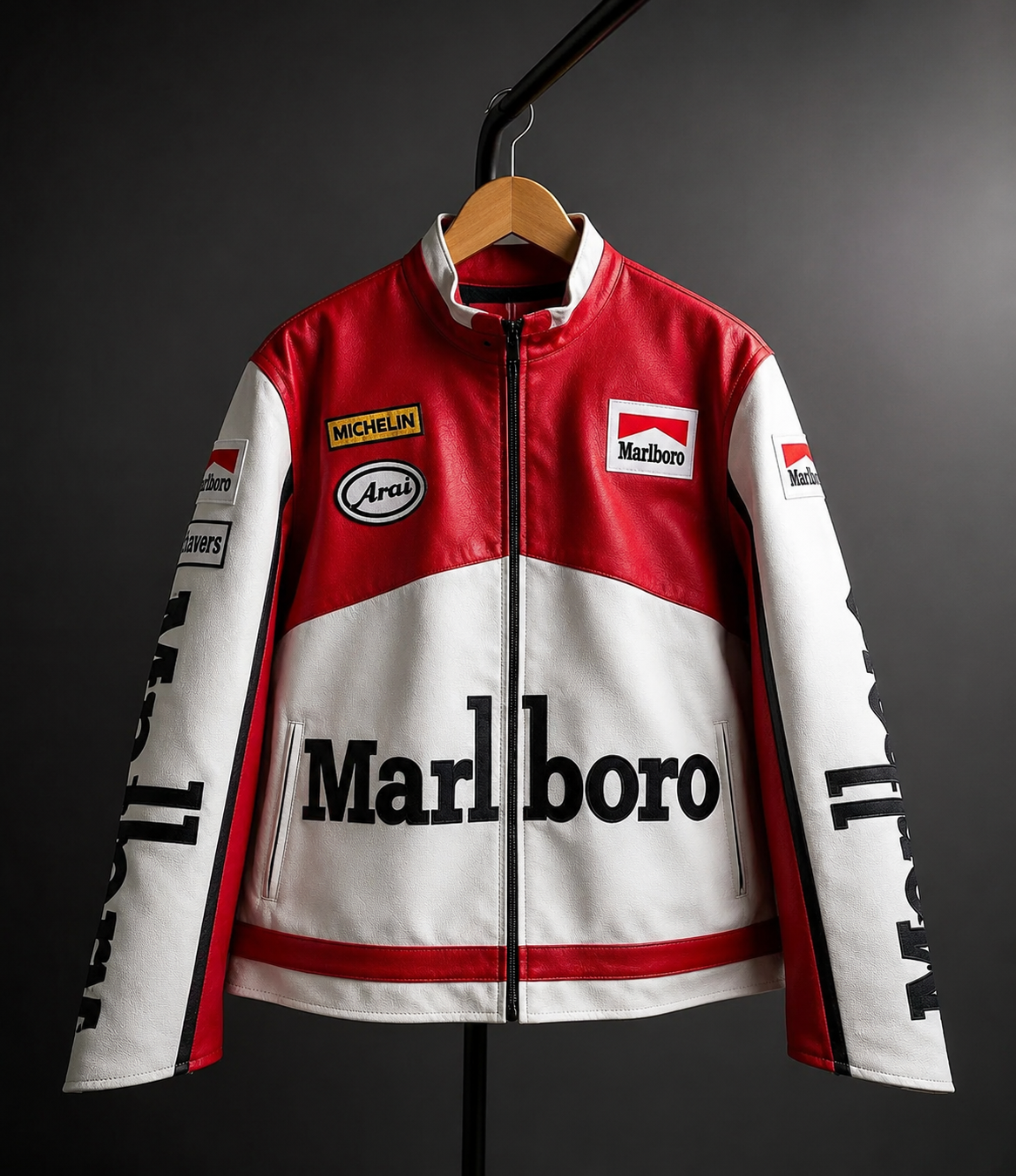 Marlboro Jacket – Vintage F1 Racing Leather Vanzi