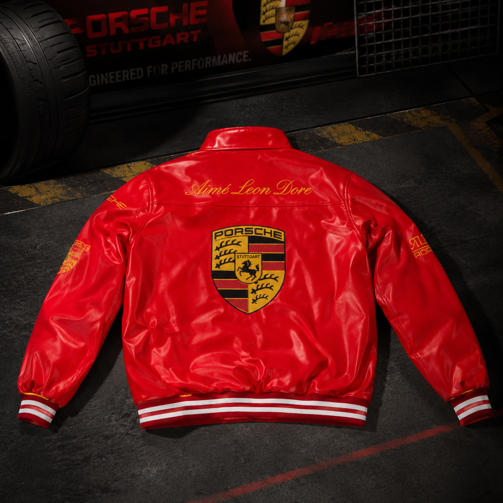 Vanzi Porsche 911 Racing Bomber Jacket