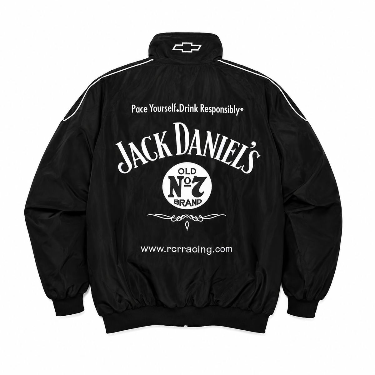 Jack Daniel’s Old No.7 DTF Print Racing Jacket – Black Edition