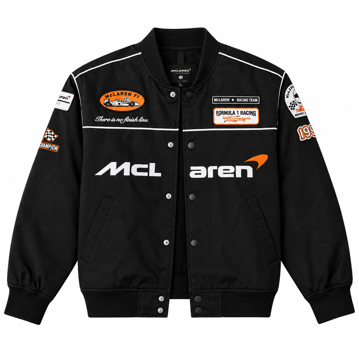 VANZI Apex Racing Bomber Mclaren black Jacket.