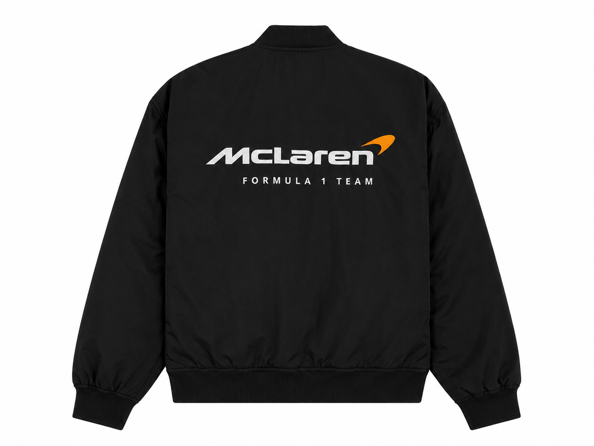 VANZI Apex Racing Bomber Mclaren black Jacket.