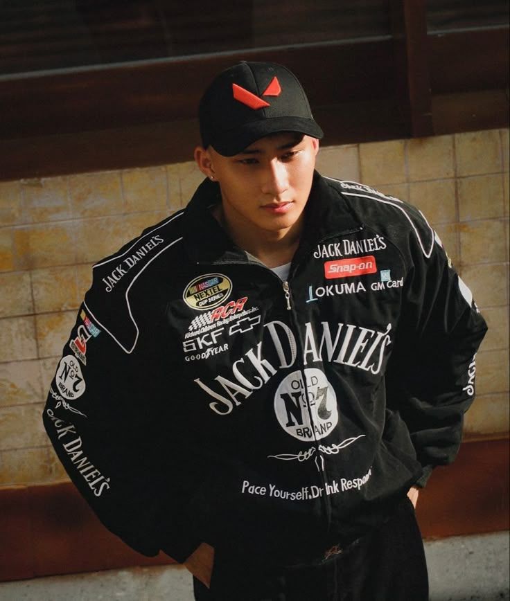 Jack Daniel’s Old No.7 DTF Print Racing Jacket – Black Edition