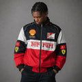 Red & White Ferrari F1 Racing Jacket - VANZI