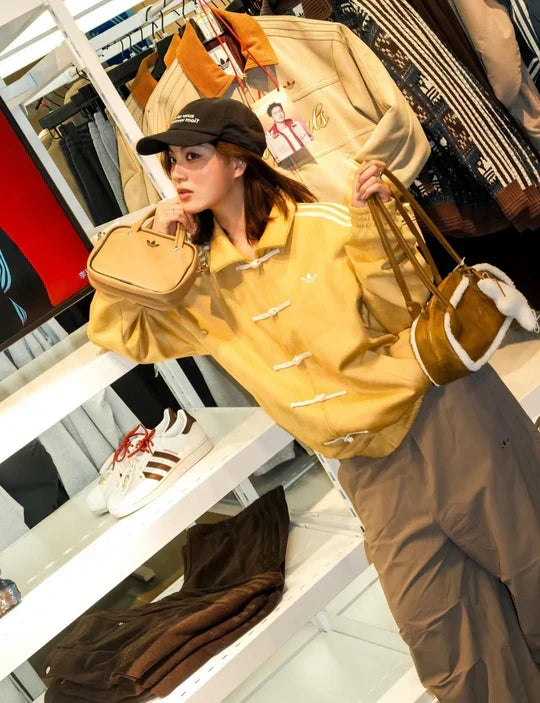 Adidas Mustard Toggle Track Jacket – Vintage Y2K Streetwear | VANZI